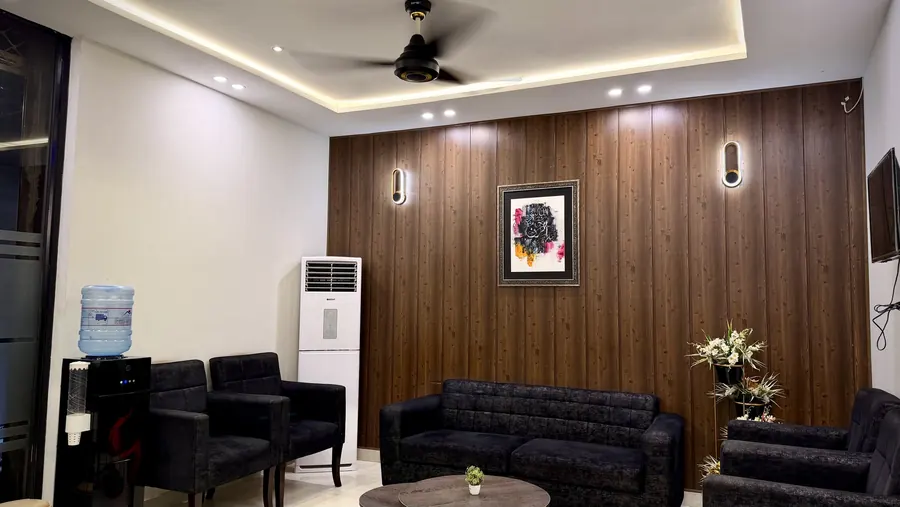 The Rahimia Dental Associates patient lounge